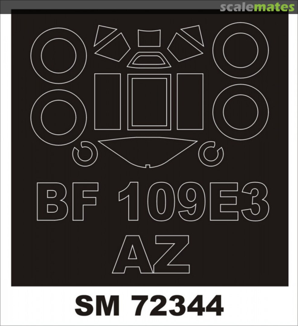 Boxart Bf 109E-1/3 AZ MODEL SM72344 Montex