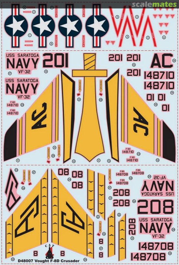 Contents Vought F-8D Crusader D48007 CAT4