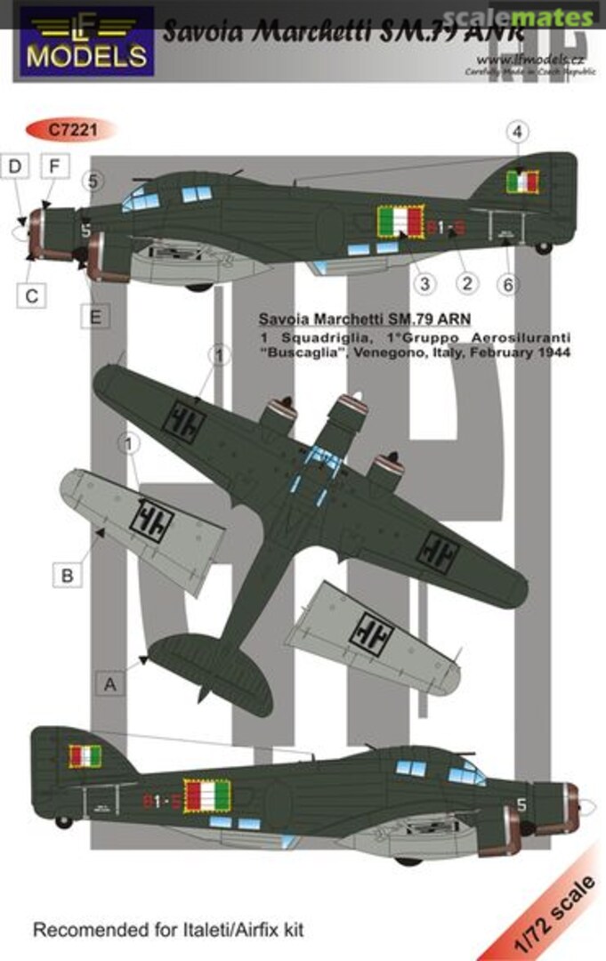 Boxart SM.79 ANR C7221 LF Models