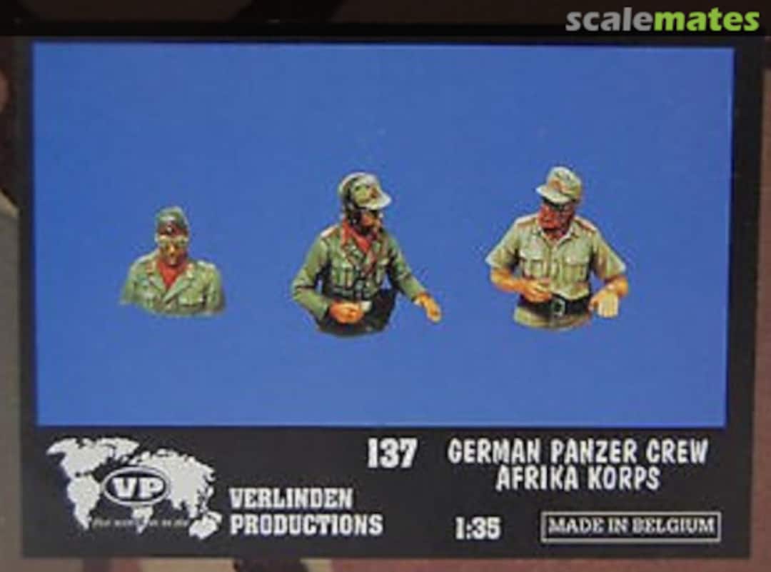 Boxart German Panzer Crew Afrika Korps 137 Verlinden Productions