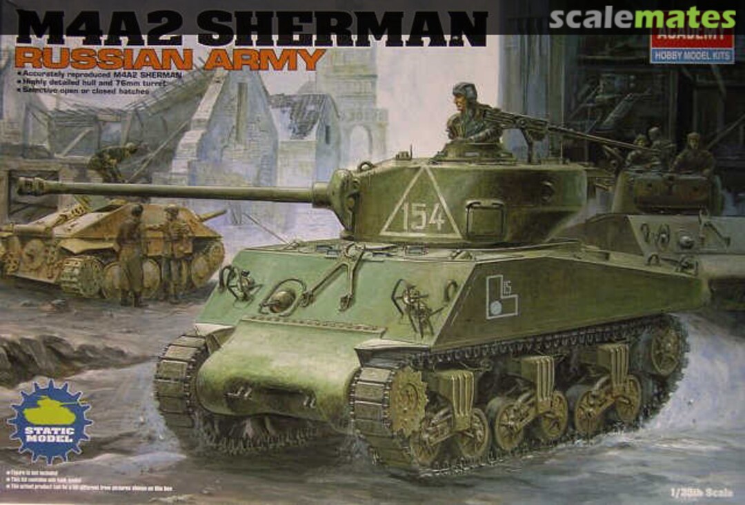 Boxart M4A2 Sherman 13010 Academy