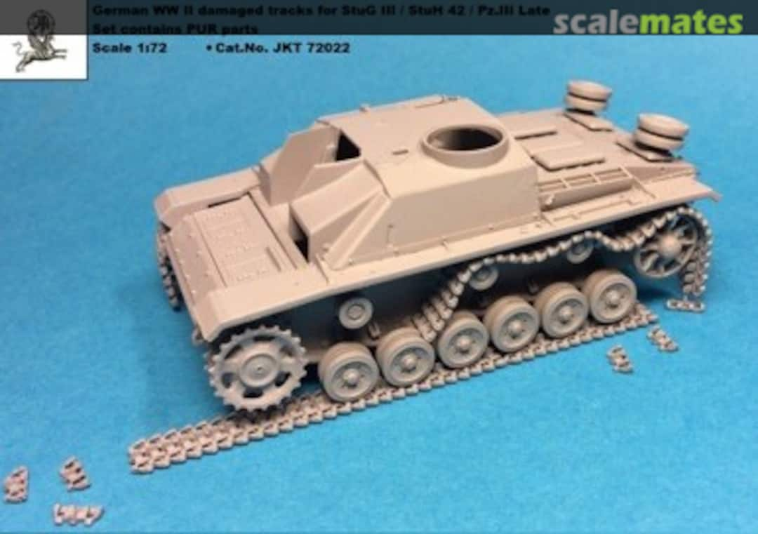 Boxart Damaged Tracks for StuG III / StuH 42 / Pz.III Late JKT 72022 J.K. Resin