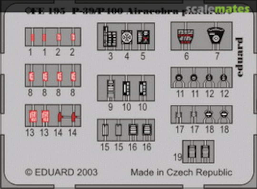 Boxart P-39 / P400 Placards FE195 Eduard