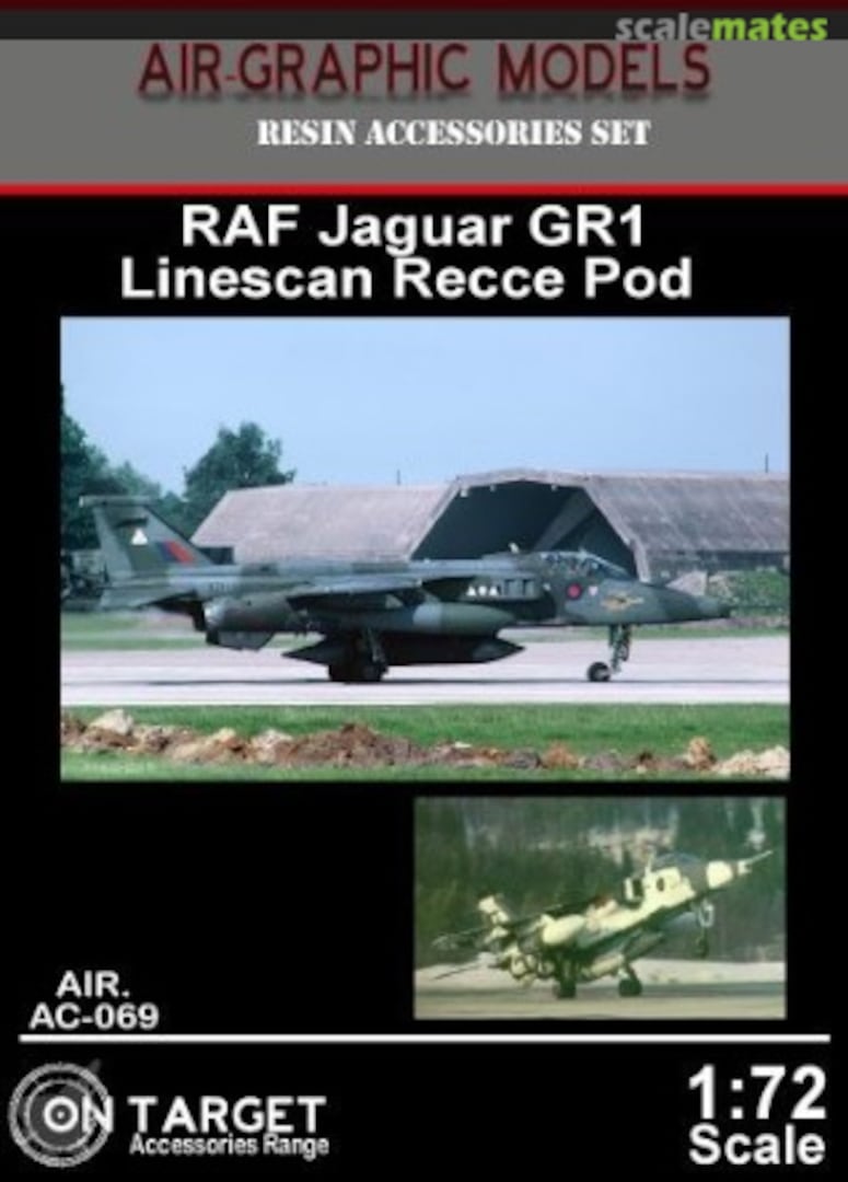 Boxart RAF Jaguar GR1 Linescan Recce Pod AIR.AC-069 Air-Graphic Models