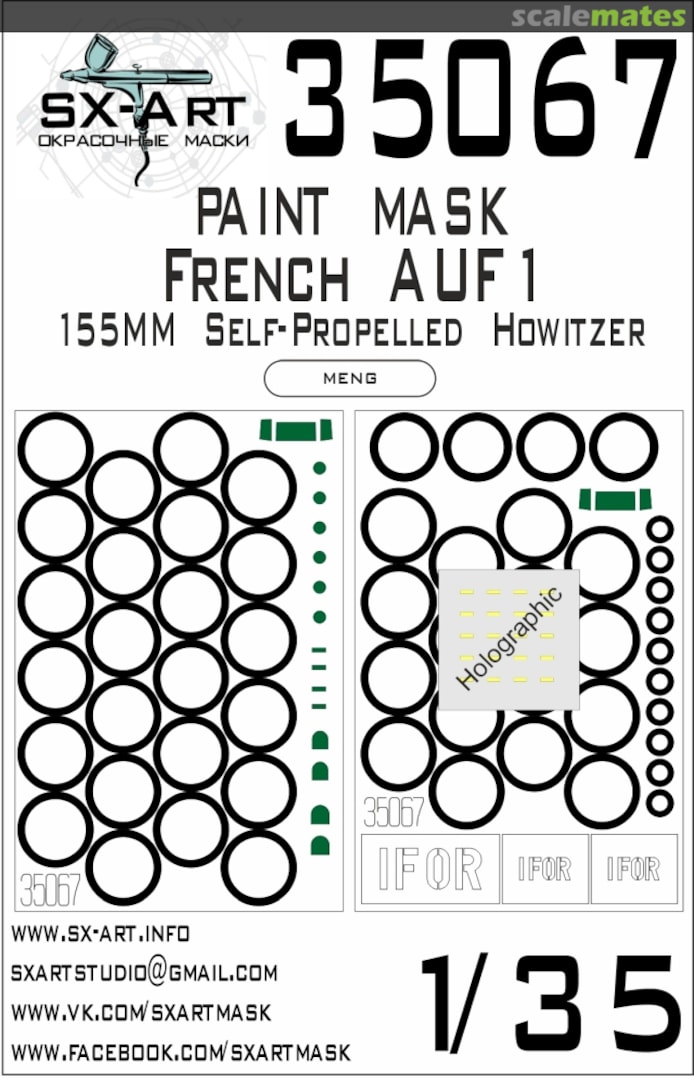 Boxart French Auf 1 paint masks 35067 SX-Art