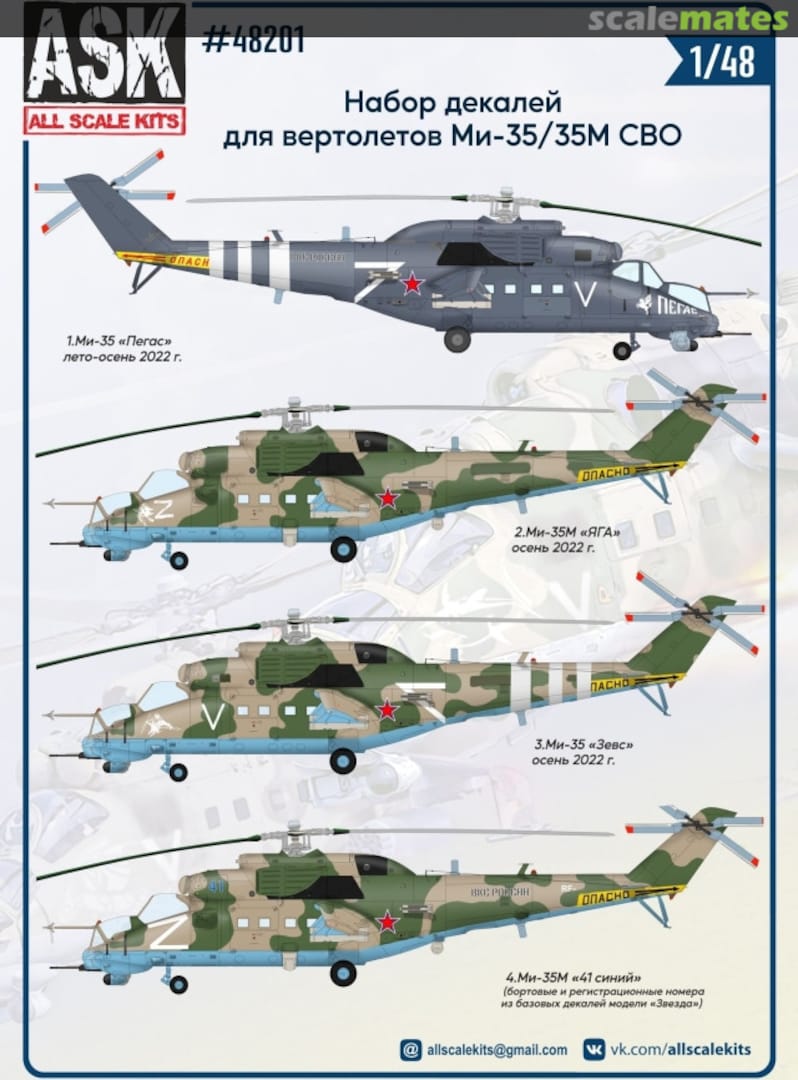 Boxart Mi-35/35M SVO 48201 All Scale Kits