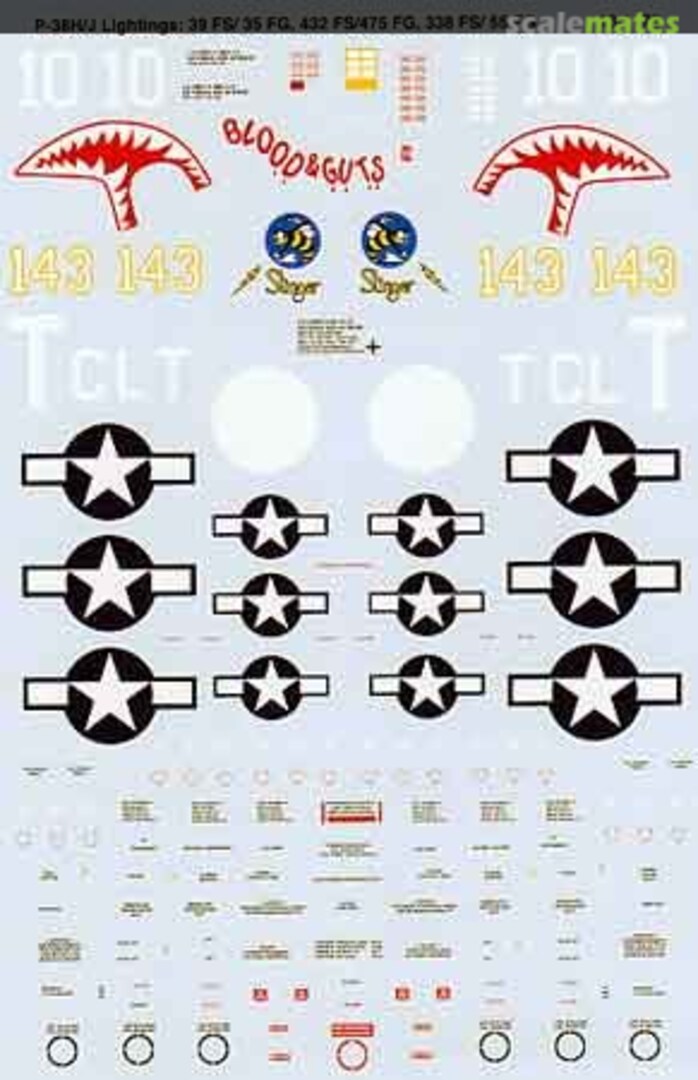 Boxart P-38H/J Lightnings 48-1179 Microscale