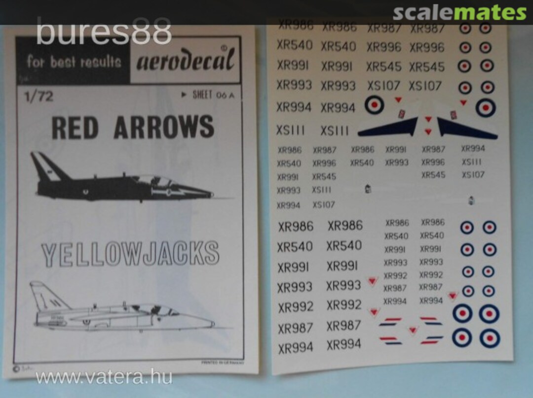 Boxart Red Arrows Yellowjacks 06A Aerodecal