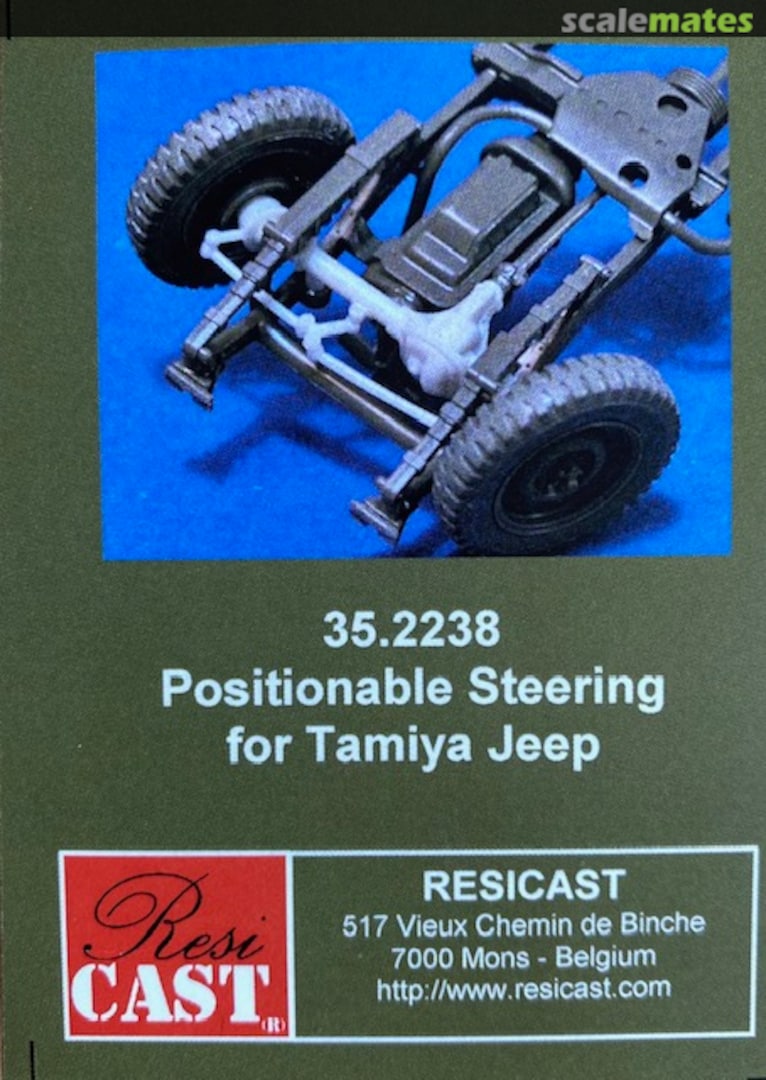 Boxart Positionable Steering for Tamiya Jeep 35.2238 Resicast