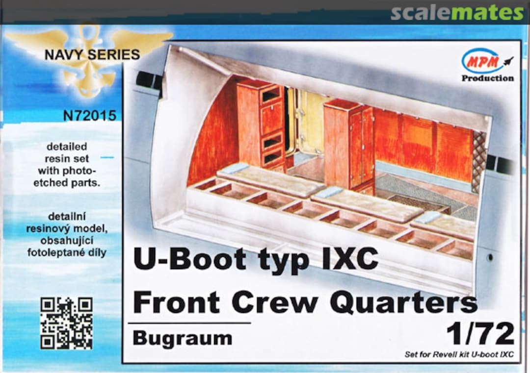 Boxart U-Boot typ IXC Front Crew Quarters N72015 CMK