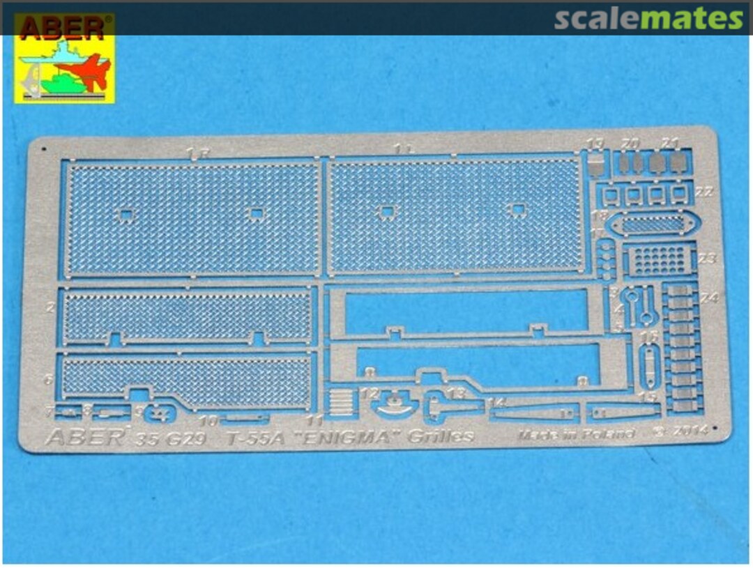 Boxart Grilles for Russian Tank T-55A also for T-55 ENIGMA 35G29 Aber