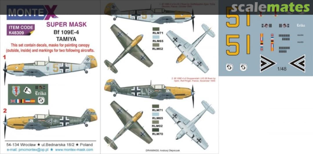 Boxart Bf 109E-4 K48309 Montex