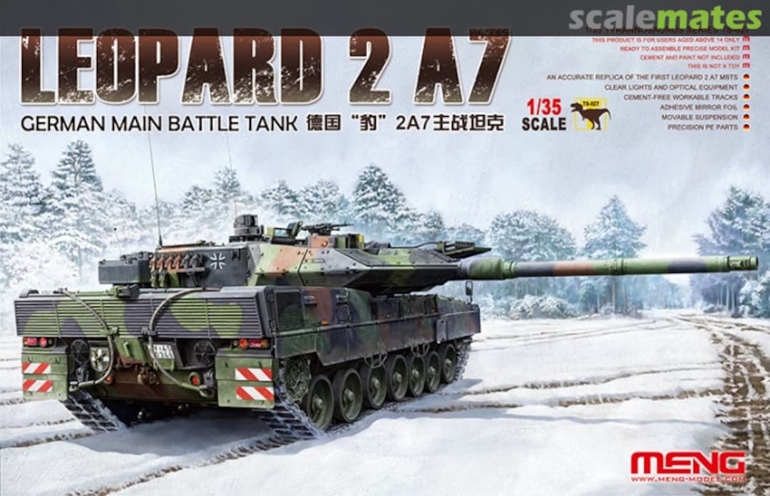 Boxart Leopard 2 A7 TS-027 Meng Model