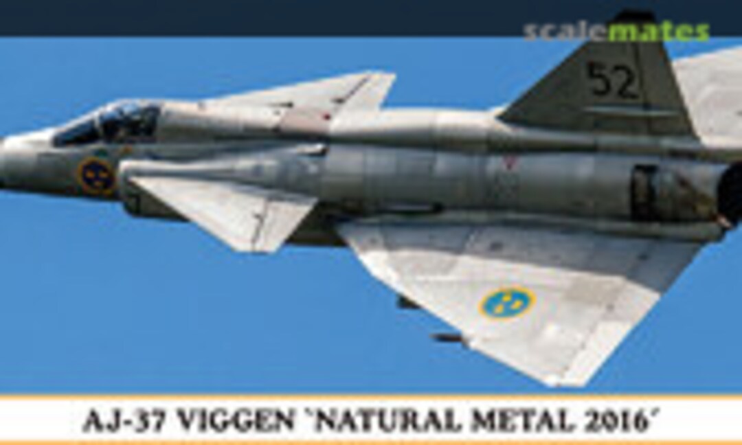 1:72 AJ-37 Viggen 'Natural Metal 2016' (Hasegawa 02232)