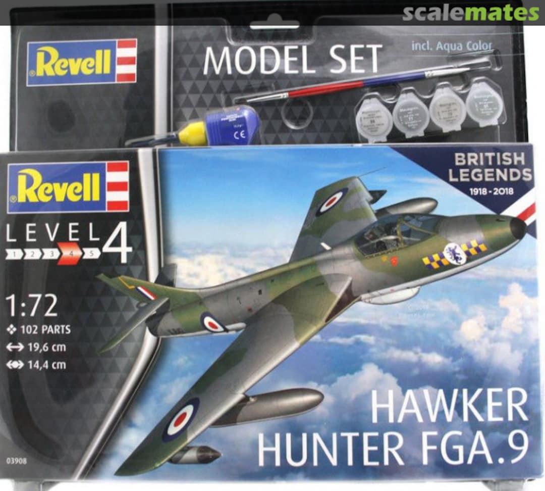 Boxart Hawker Hunter FGA.9 63908 Revell