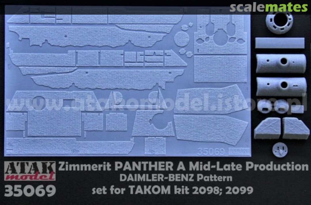 Boxart Zimmerit PANTHER A Mid-Late Production Daimler-Benz Pattern 35069 Atak Model