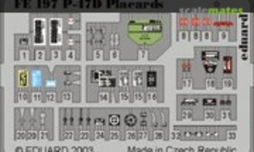 1:48 P-47D Placards (Eduard FE197)