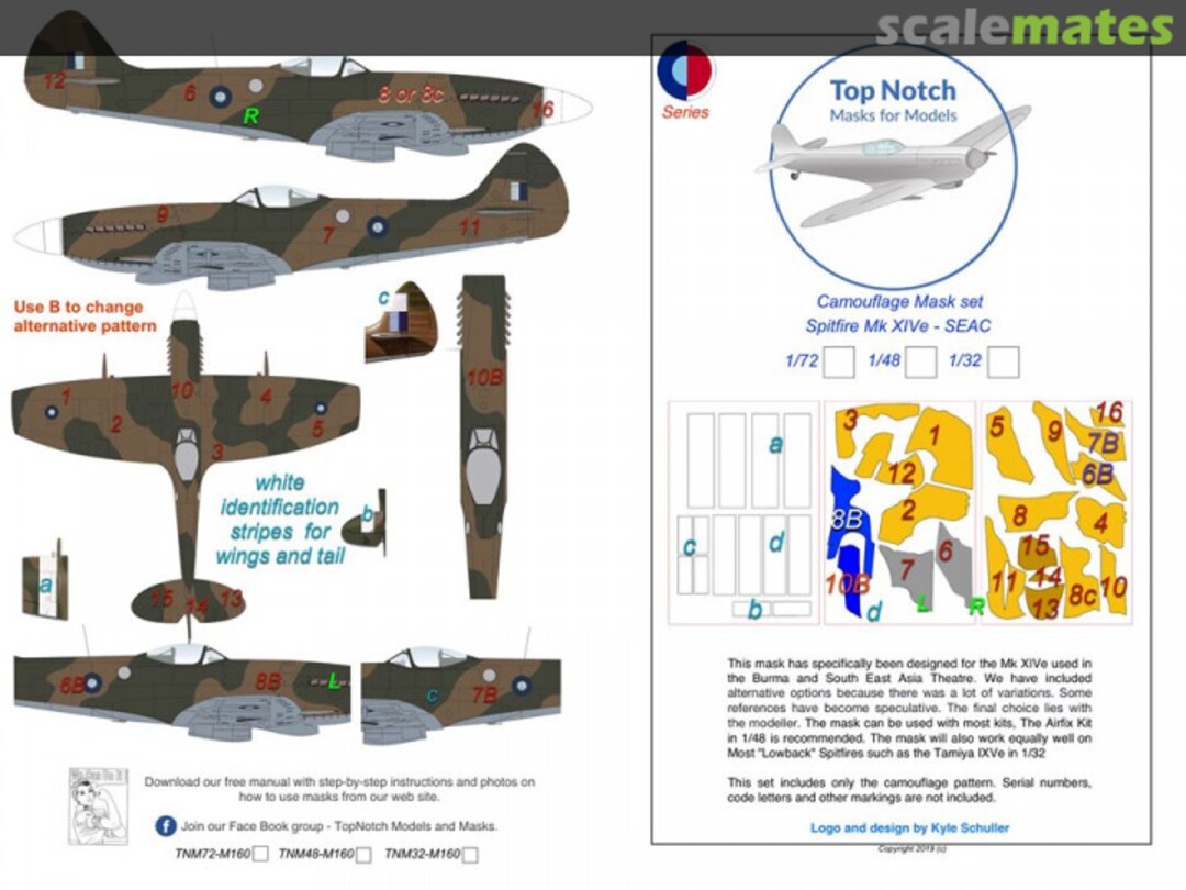 Boxart Spitfire Mk XIVe - SEAC TNM48-M160 TopNotch