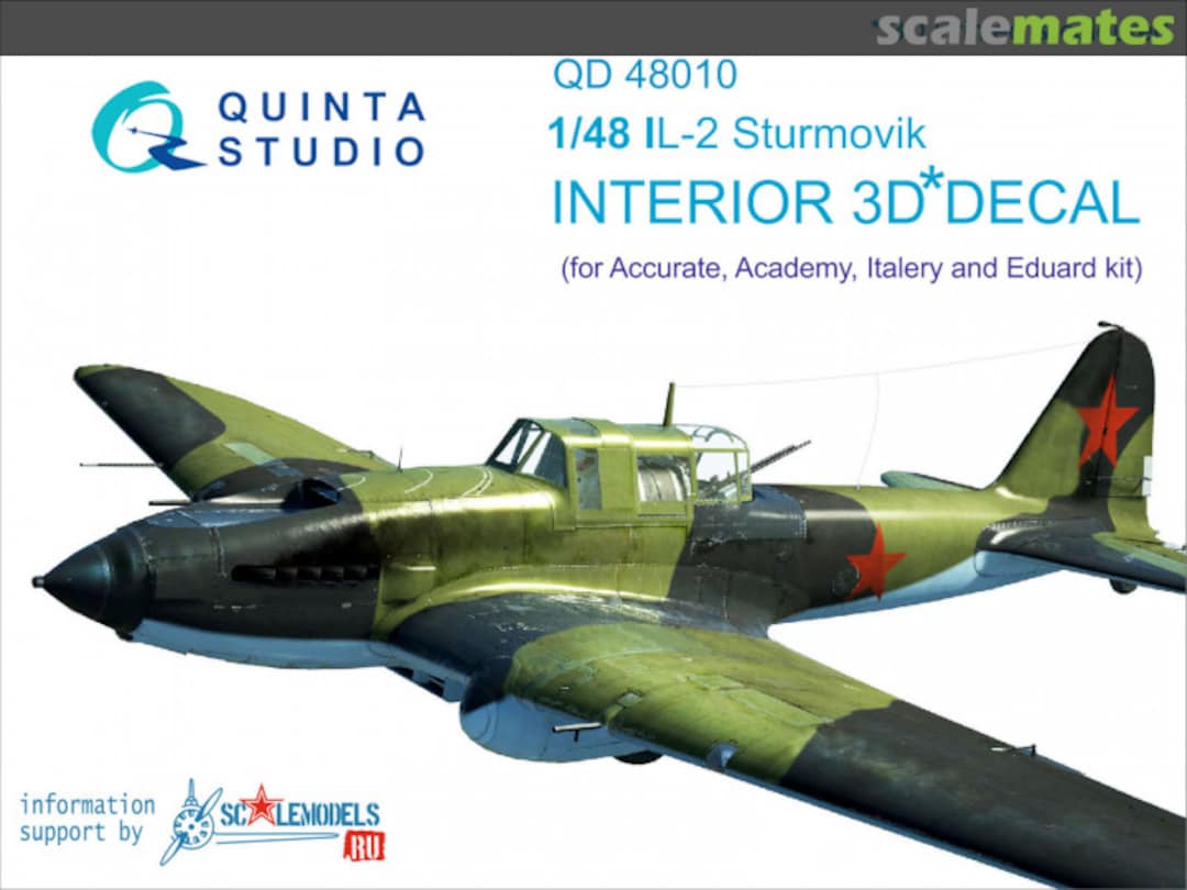 Boxart Il-2 Sturmovik - Interior 3D Decal QD48010 Quinta Studio