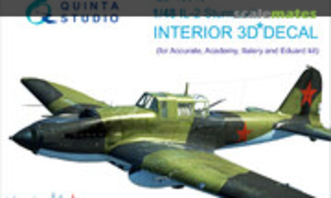 1:48 Il-2 Sturmovik - Interior 3D Decal (Quinta Studio QD48010)