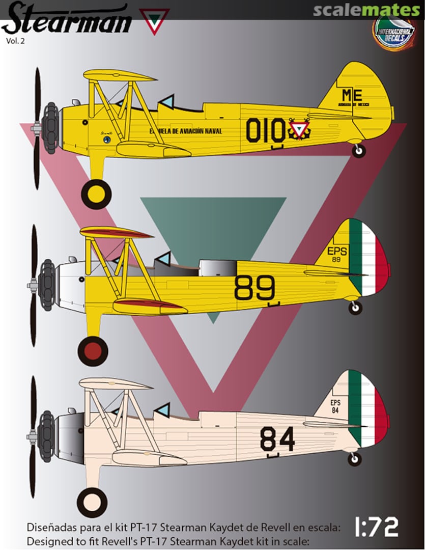 Boxart PT-17 Stearman Vol.2 Vol. 2 Internacional Decals