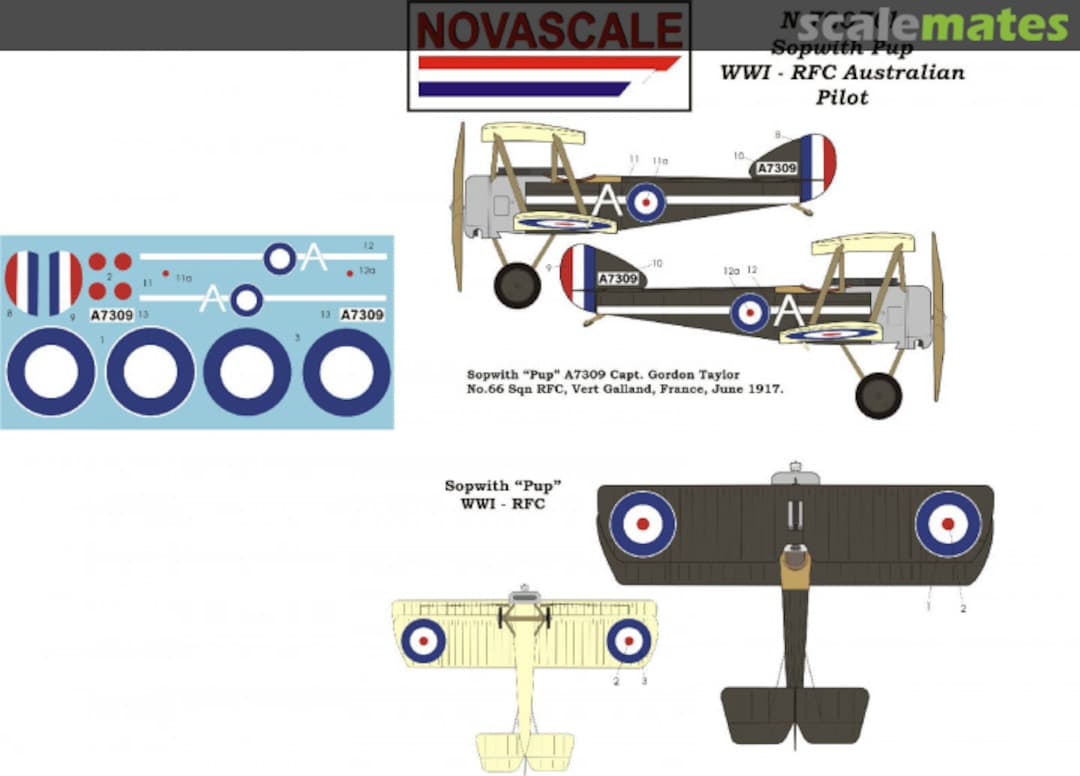 Boxart Sopwith Pup N-72070B Novascale