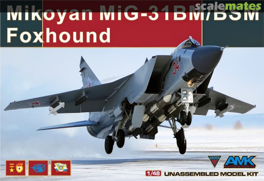 Boxart Mikoyan MiG-31BM/BSM Foxhound 88003 AvantGarde Model Kits