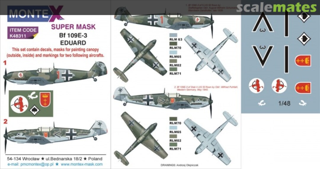 Boxart Bf 109E-3 K48311 Montex