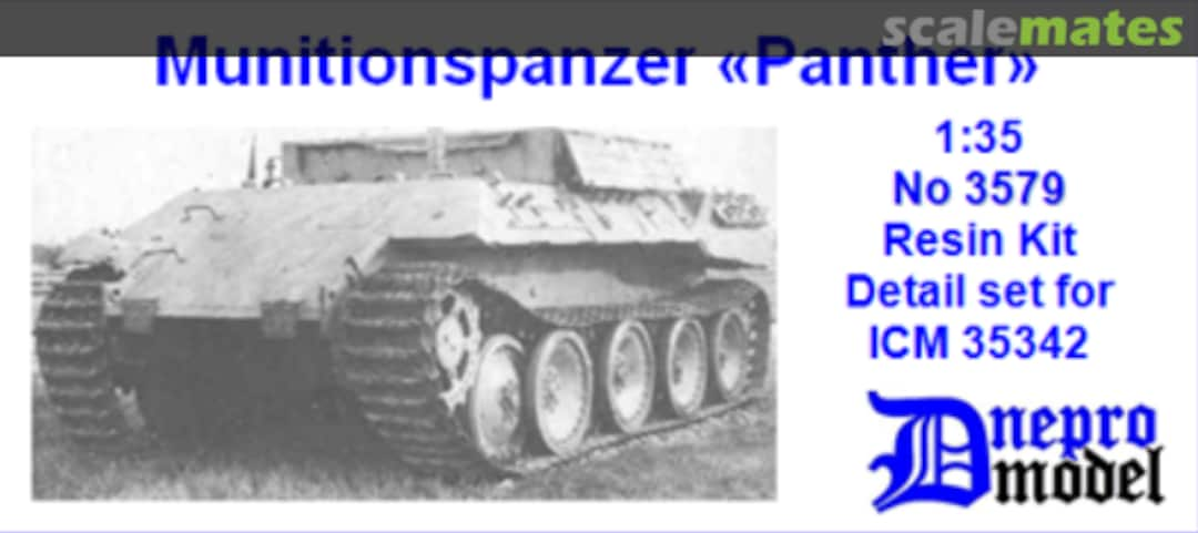 Boxart Munitionspanzer Panther Detail set ICM 35342 3579 Dnepro Model