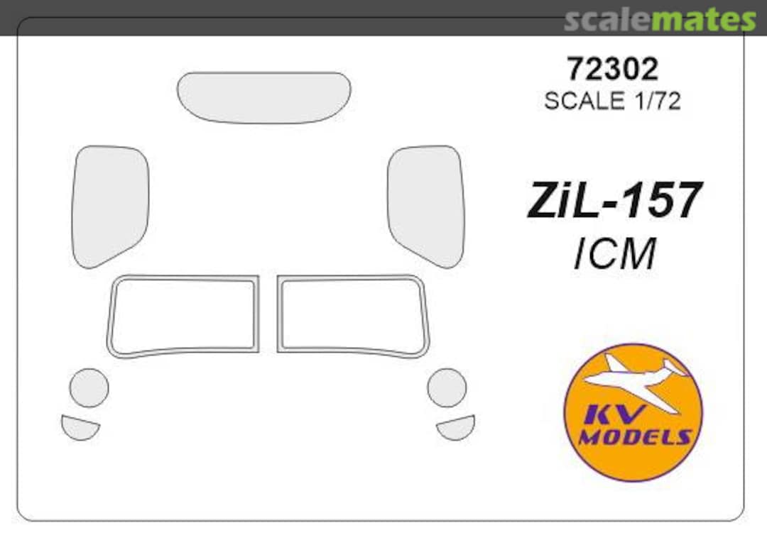 Boxart Mask 1/72 for Zil-157 72302 KV Models