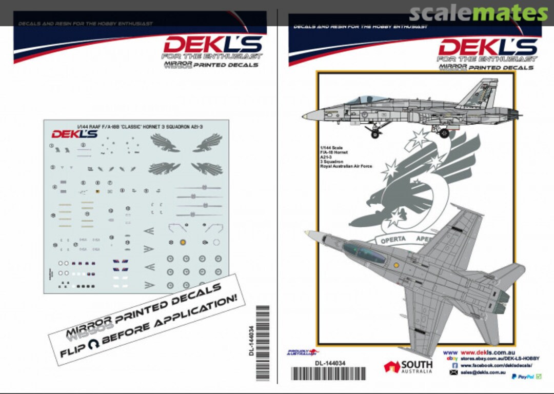 Boxart F/A-18 Hornet DL144034 DEKL's