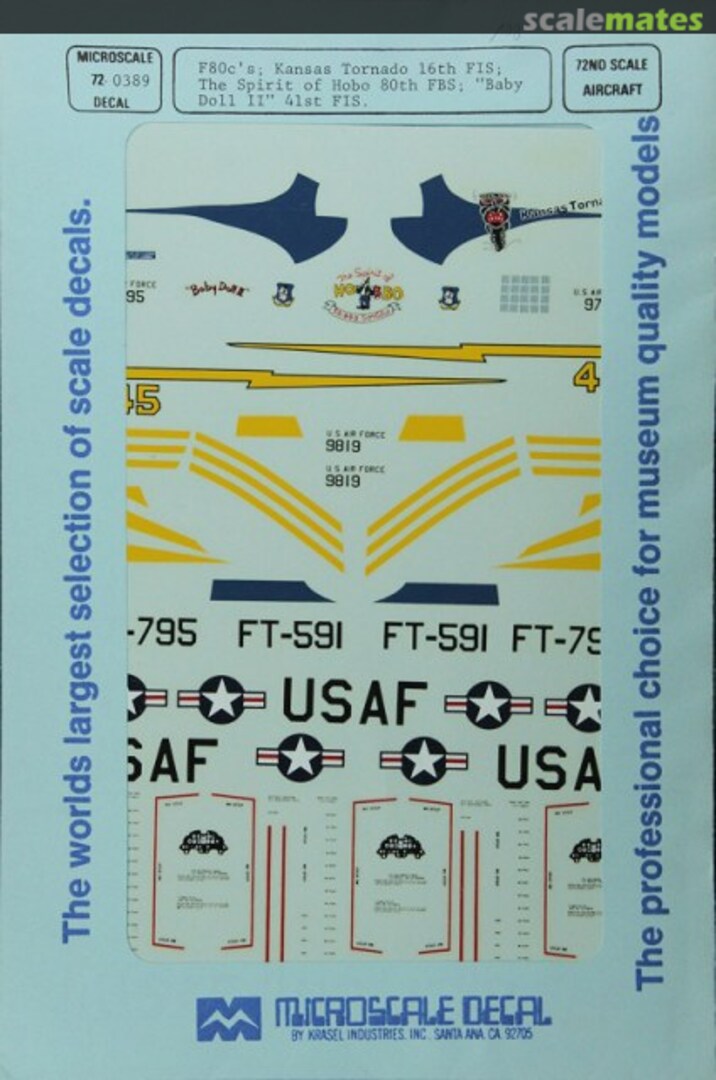 Boxart F-80C's 72-389 Microscale