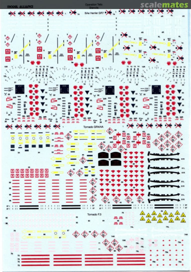 Contents 'Operation Telic' Stencils MA-48111 Model Alliance