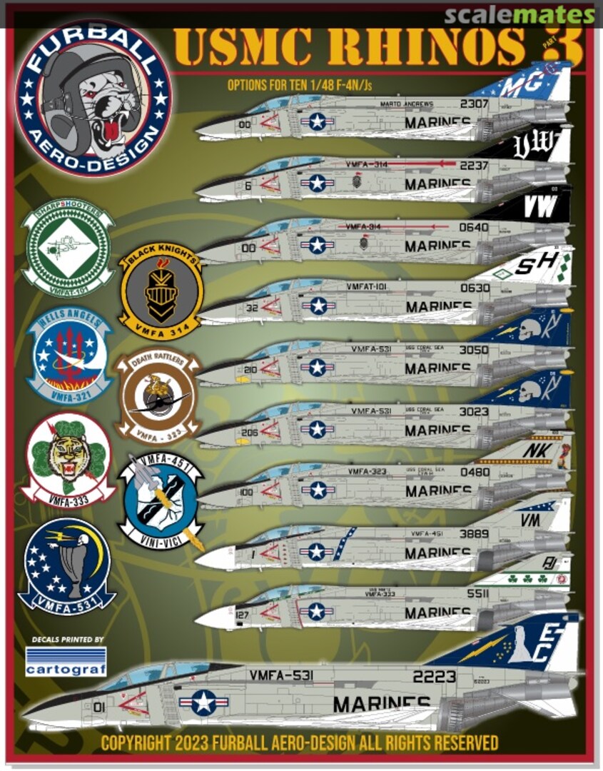 Boxart USMC Rhinos 48-089 Furball Aero-Design