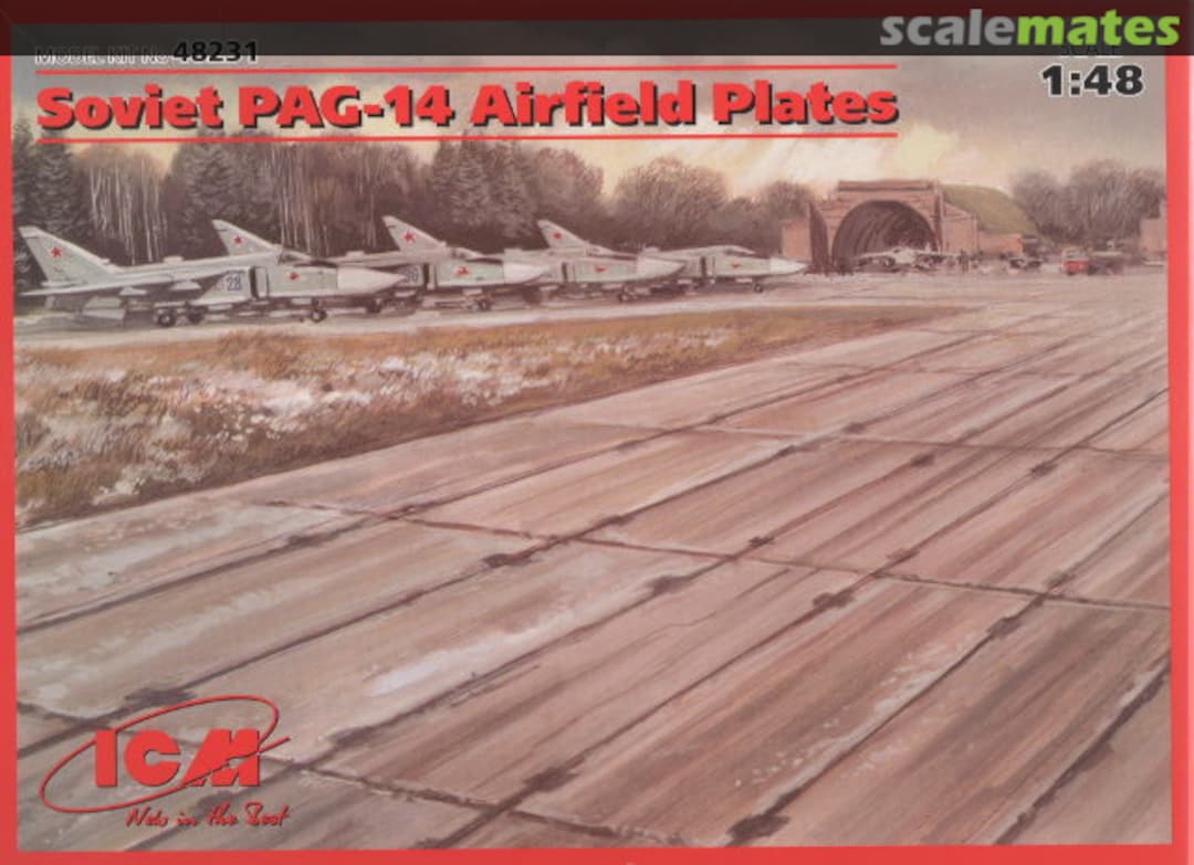 Boxart PAG-14 Airfield plates 48231 ICM