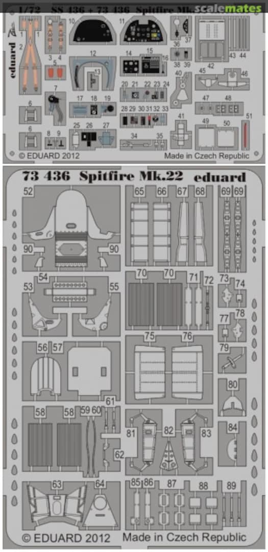 Boxart Spitfire F.Mk.22 73436 Eduard