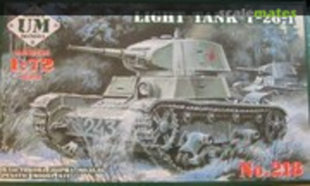 1:72 T-26-1 Soviet Light Tank M1939 (UM Military Technics 218)