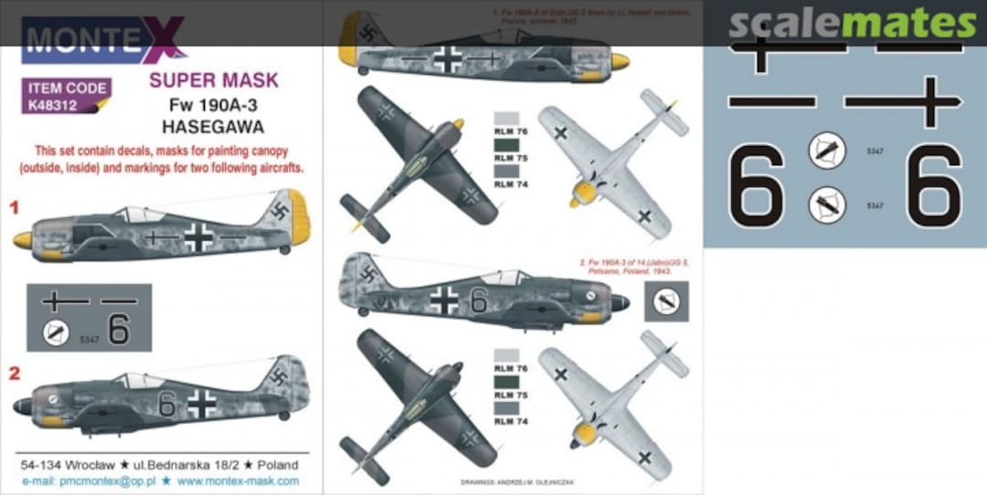 Boxart Fw 190A-3 K48312 Montex