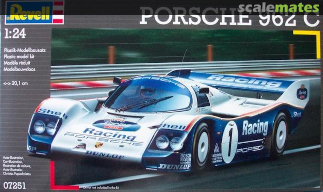 Boxart Porsche 962 C 07251 Revell