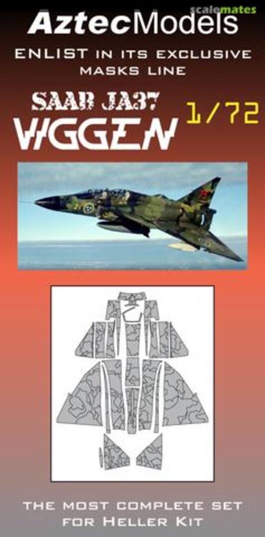 Boxart Saab Viggen - Camo Splinter Mask M-004 Aztec Models