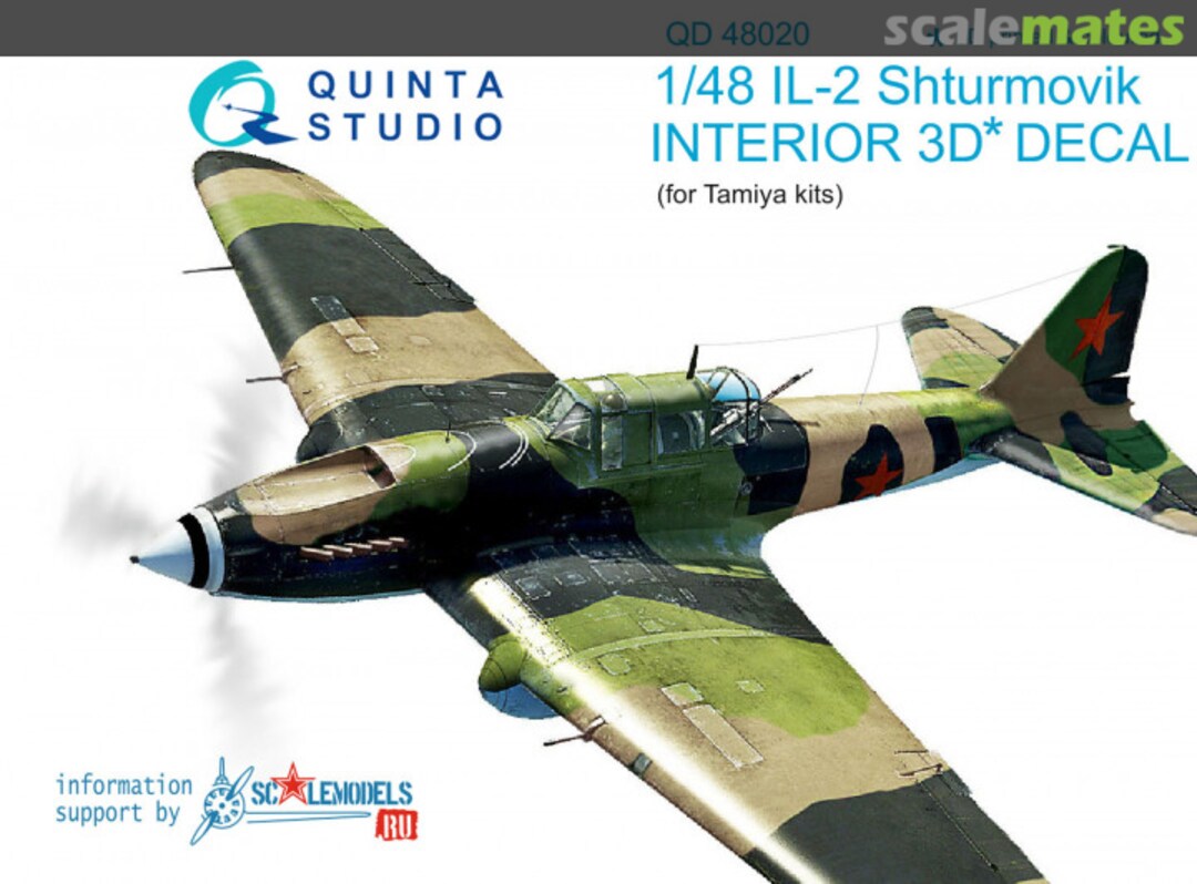 Boxart Il-2 Shturmovik Interior 3D Decal QD48020 Quinta Studio