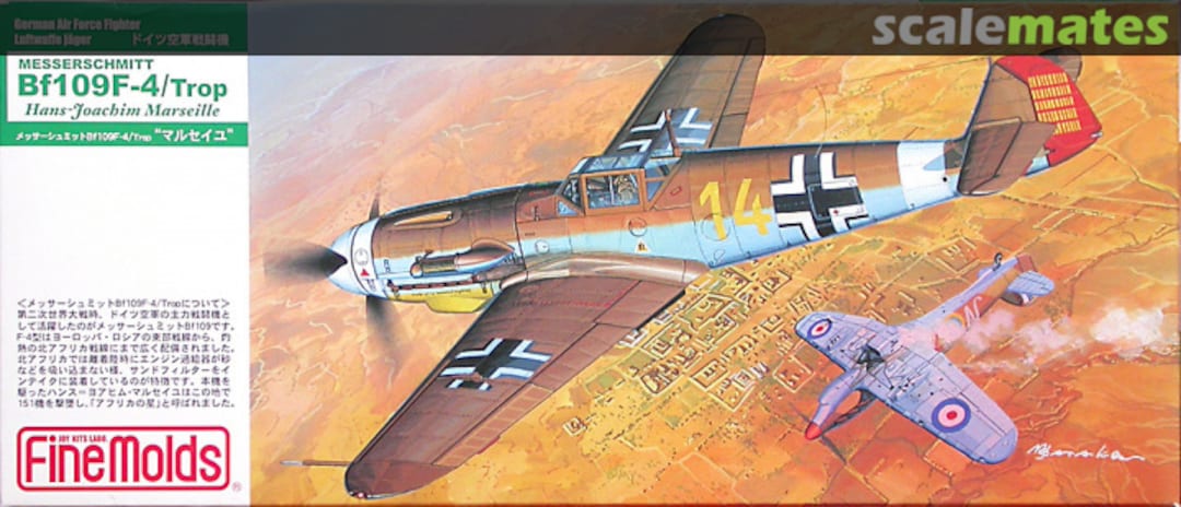 Boxart Messerschmitt Bf 109F-4/Trop FL5 Fine Molds