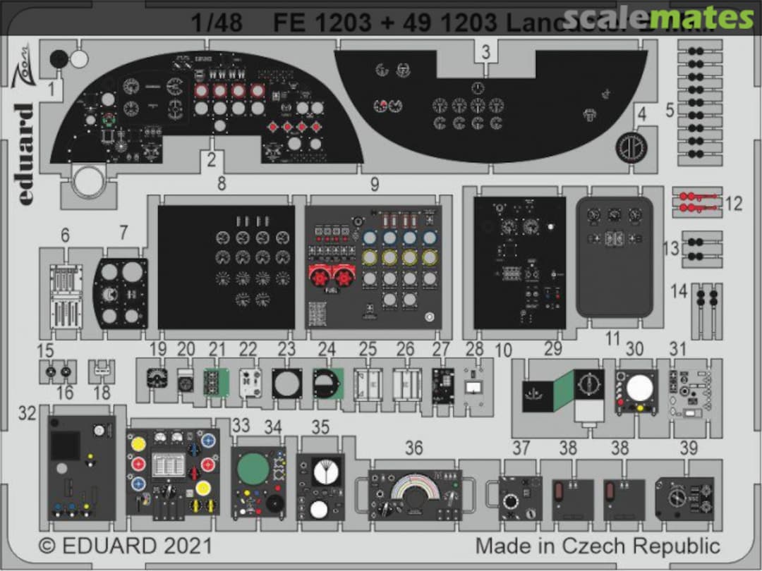Boxart Lancaster B Mk.I cockpit HKM 491203 Eduard
