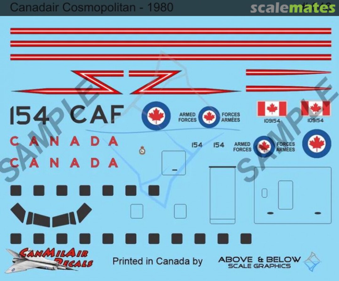 Boxart Canadair CC-109 Cosmopolitan 046 Above & Below Graphics