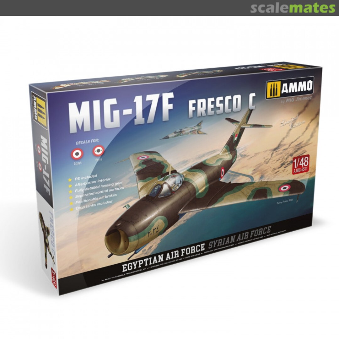 Boxart MiG-17F Fresco C A.MIG-8511 Ammo by Mig Jimenez