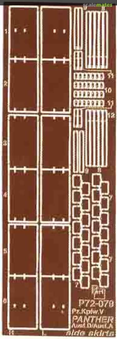 Boxart side skirts Panther Ausf.D/A P72-079 Part