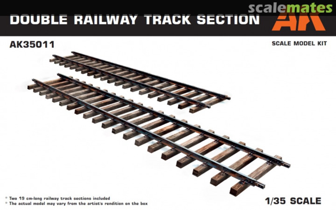 Boxart Double Railway Track Section AK35011 AK Interactive