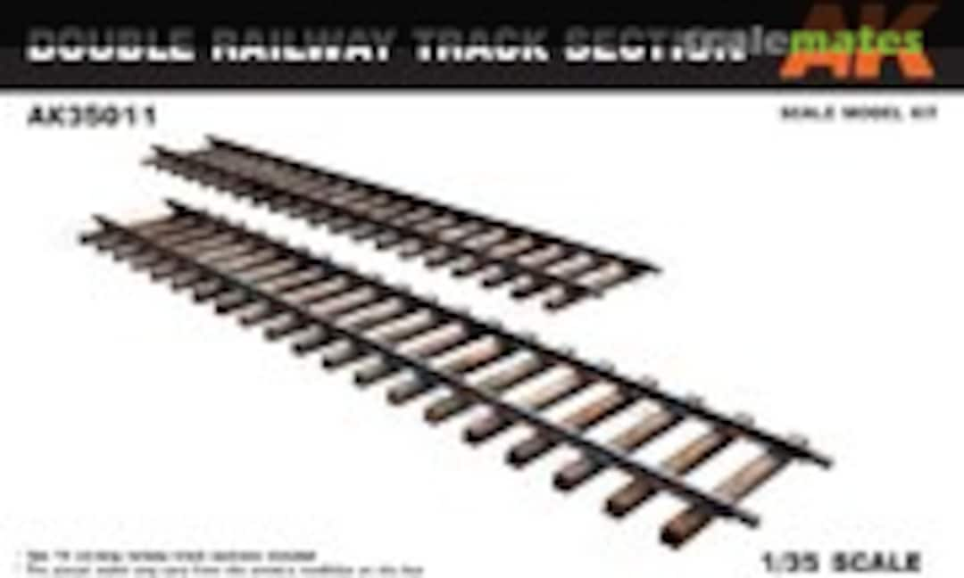 1:35 Double Railway Track Section (AK Interactive AK35011)