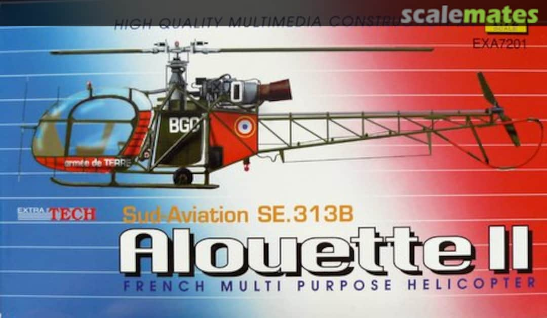 Boxart Sud-Aviation SE.313B Alouette II EXA 7201 Extratech