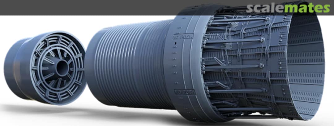 Boxart F-100 PW-229 OPEN NOZZLE with AFTERBURNER for F-15 255 Tecnikit